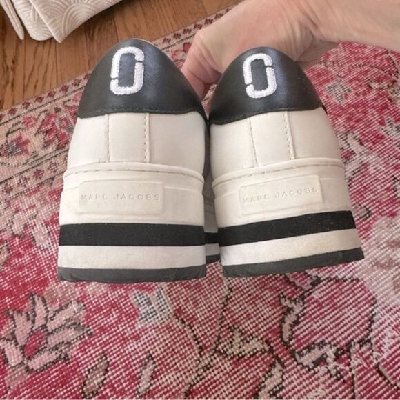 Marc Jacobs White Leather Grand Platform Sneakers - Picture 8 of 15